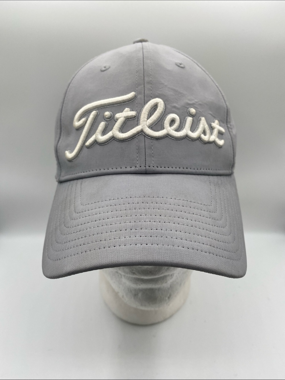 Titleist Light Gray with White Script Logo Adult Cap